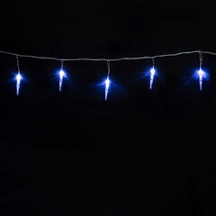 Гирлянда Сосульки 4м Белые 12см 24В, 16LED, Провод Прозрачный ПВХ, IP54 LTC IC12.16-10-1W, фото 