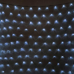 Светодиодная Сеть 2 x 2 м Белая 24В, 256 LED, Провод Черный ПВХ, IP54 LTC NTL256M-11-1W, фото 