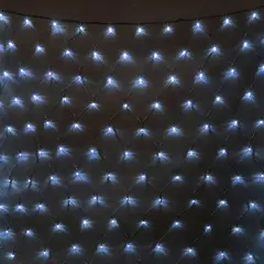 Светодиодная Сеть 2 x 2 м Белая 24В, 256 LED, Провод Черный ПВХ, IP54 LTC NTL256M-11-1W, фото 