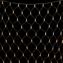 Светодиодная Сеть с Колпачком 2 x 2 м Тепло-Белая 220В, 256 LED, Провод Прозрачный ПВХ, IP65 LTC NTL256CAP-10-2WW, фото 