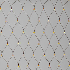 Светодиодная Сеть 2 x 3 м Желтая  220В, 384 LED, Провод Чёрный ПВХ, IP54 LTC NTL384M-11-2Y, фото 