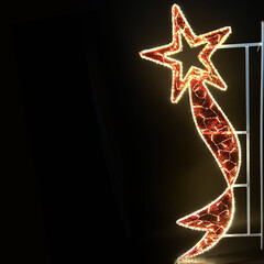 Светодиодная Консоль "Восходящая Звезда" 80 x 200 см, Красная, 220В LTC SKL5-220, фото 