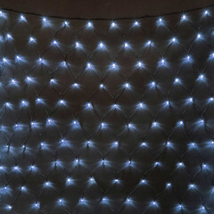 Светодиодная Сеть 2 x 3 м Белая  24В, 384 LED, Провод Чёрный ПВХ, IP54 LTC NTL384M-11-1W, фото 