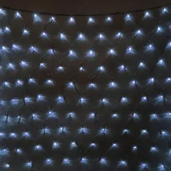 Светодиодная Сеть 2 x 3 м Белая  24В, 384 LED, Провод Чёрный ПВХ, IP54 LTC NTL384M-11-1W, фото 