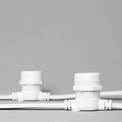 Белт-Лайт 50м, Провод Белый Каучук, Шаг 20 см, 250 Патронов, IP65 LTC BL50m/250L-8-P, фото 