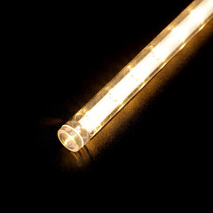 Гирлянда Тающие Сосульки 5шт по 30см, 12В, 150 Тепло-Белых Светодиодов, Провод Черный ПВХ, IP20 LTC CCL150-11-3WW, фото 