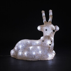 Светодиодный Олень с Детенышем 34см Белый 24В, 50 LED, IP54 LTC 9490910, фото 