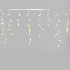 Гирлянда Бахрома с Колпачком 3,1 x 0,5 м Шампань, 120 LED, Провод Прозрачный ПВХ, IP65 LTC PIL120CAP-10-2CH, фото 
