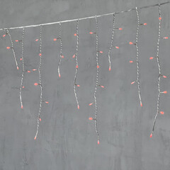 Гирлянда Бахрома 3,1 x 0,5 м Красная 220В, 150 LED, Провод Прозрачный ПВХ, IP54 LTC PIL150-10-2R, фото 