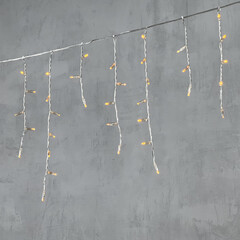 Гирлянда Бахрома с Колпачком 3,1 x 0,5 м Желтая 220В, 120 LED, Провод Прозрачный ПВХ, IP65 LTC PIL120CAP-10-2Y, фото 