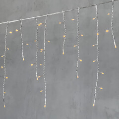 Гирлянда Бахрома 4,9 x 0,5 м Желтая 220В, 240 LED, Провод Прозрачный ПВХ, IP54 LTC PIL240-10-2Y, фото 