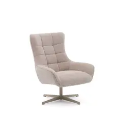 Teryl Кресло из шенилла бежевого цвета с серым металлом La Forma (ex Julia Grup) 212358, фото 