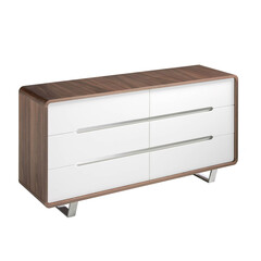 Комод из орехового дерева с белыми ящиками 136-C /7106 Angel Cerda 105736, фото 