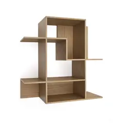 Модульный стеллаж Ina из шпона дуба с натуральной отделкой 80 x 80 см La Forma (ex Julia Grup) 261909, фото 