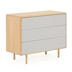 Комод Anielle из массива ясеня с тремя ящиками 98,9 x 78 см La Forma (ex Julia Grup) 116807, фото 