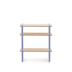 Стеллаж из ясеневого шпона цвета Tinn с синей металлической конструкцией, 70 x 60 La Forma (ex Julia Grup) 209259, фото 
