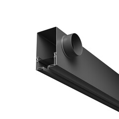 Диффузор с гексагональной сеткой, линейный, ГКЛ 12,5 мм, черный, КСД тип 1 Technical ARC-LD-G12-000011, фото 