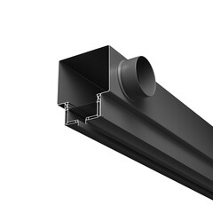 Диффузор с гексагональной сеткой, линейный, ГКЛ 12,5 мм, черный, КСД тип 2 Technical ARC-LD-G12-000012, фото 