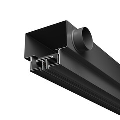 Диффузор с отражателем, линейный, ГКЛ 12,5 мм, черный, с шинопроводом Exility, КСД тип 2 Technical ARO-LD-G12-000112, фото 