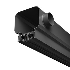 Диффузор с отражателем, линейный, ГКЛ 12,5 мм, черный, с шинопроводом Exility, КСД тип 3 Technical ARO-LD-G12-000113, фото 