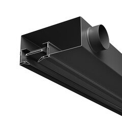 Диффузор с отражателем, линейный, для натяжного потолка, черный, КСД тип 4 Technical ARO-LD-SC-000004, фото 