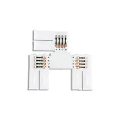 Соединитель T для светодиодной ленты 5050 12/24V (4 конт.) GS7001 (5шт) Ambrella Light GS7001, фото 