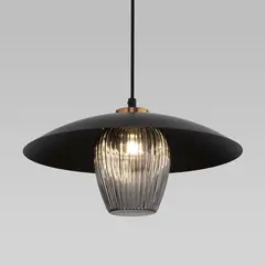 Подвесной светильник Eurosvet Kamari 50259/1 черный/дымчатый, фото 