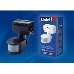 USN-10-180R-1200W-3LUX-12M-0,6-1,5m/s-BL Датчик движения. Картонная упаковка., фото 