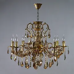 Подвесная люстра Ambiente Alicante 8888/8 AB Honey Leaf, фото 
