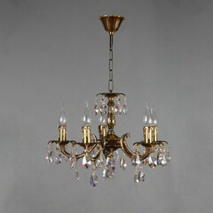 Подвесная люстра Ambiente Benisa 2226/5 PB Tear Drop, фото 