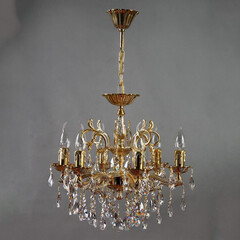 Подвесная люстра Ambiente Leon 2128/6 WP Tear Drop, фото 