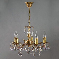 Подвесная люстра Ambiente Benisa 2226/5 AB Tear Drop, фото 