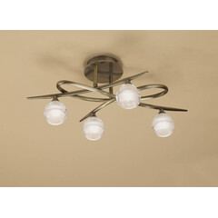 Потолочная люстра Mantra Loop Antique Brass 1823, фото 