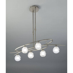 Подвесная люстра Mantra Loop Satin Nickel 1811, фото 