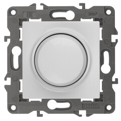 14-4101-01 ЭРА Светорегулятор поворотно-нажимной, 400ВА 230В, IP20, Эра Elegance, белый (6/60/1800), фото 