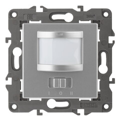 14-4103-03 ЭРА Датчик движения 2-проводной, 180-240В, 200Вт, IP20, Эра Elegance, алюминий (6/60/1920, фото 