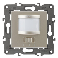 14-4103-04 ЭРА Датчик движения 2-проводной, 180-240В, 200Вт, IP20, Эра Elegance, шампань (6/60/1920), фото 