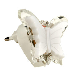 DTL-308-Бабочка/RGB/3LED/0,5W Светильник-ночник. Без выключателя. Блистер, фото 