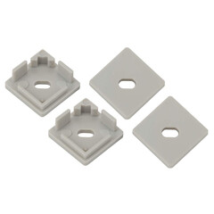 ЭРА 1616S-3B Набор заглушек для профиля CAB280, 4 сквозные квадратные (500/24000), фото 