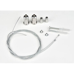 UFL-H02 SILVER 100 POLYBAG Комплект крепления для подвесного монтажа накладных светильников. Два тросика с креплениями длиной 1м. ТМ Uniel., фото 
