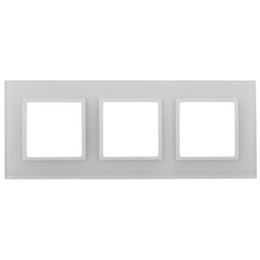 14-5103-01 ЭРА Рамка на 3 поста, стекло, Эра Elegance, белый+бел (5/25/750), фото 