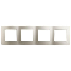 12-5004-15 ЭРА Рамка на 4 поста, Эра12, перламутр (10/100/2000), фото 