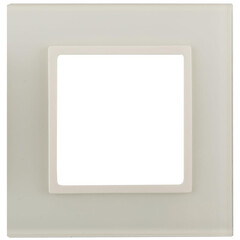 14-5101-02 ЭРА Рамка на 1 пост, стекло, Эра Elegance, сл.кость+сл.к (10/50/1800), фото 