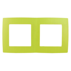 12-5002-26 ЭРА Рамка на 2 поста, Эра12, лайм (10/100/3000), фото 