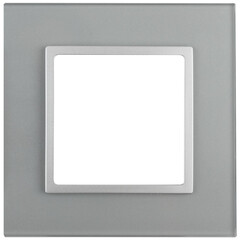 14-5101-03 ЭРА Рамка на 1 пост, стекло, Эра Elegance, алюминий+алюм (10/50/1800), фото 