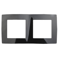 12-5002-06 ЭРА Рамка на 2 поста, Эра12, чёрный (10/100/3000), фото 