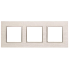 14-5203-04 ЭРА Рамка на 3 поста, металл, Эра Elegance, шампань+шамп (5/25/900), фото 