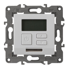 14-4111-01 ЭРА Терморегулятор универс. 230В-Imax16А, IP20, Эра Elegance, белый (6/60/1080), фото 