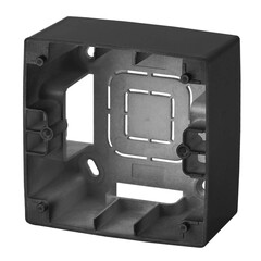 12-6101-05 ЭРА Коробка наклад. монтажа 1 пост, Эра12, антрацит (20/200/1200), фото 