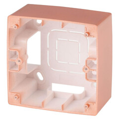 12-6101-14 ЭРА Коробка наклад. монтажа 1 пост, Эра12, медь (20/200/1200), фото 